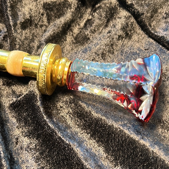 RARE authentic Faberge ruby red bottle stopper - Picture 10 of 14